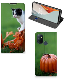 B2Ctelecom Hoesje OnePlus Nord N100 Flip Case Kitten