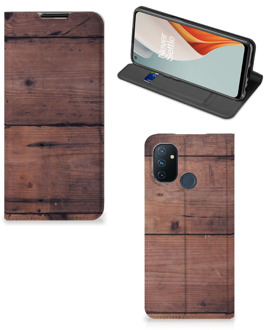 B2Ctelecom Hoesje OnePlus Nord N100 Leuk Case Old Wood