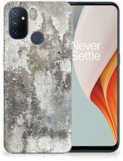 B2Ctelecom Hoesje OnePlus Nord N100 Telefoon Hoesje Beton