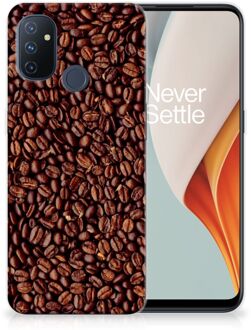 B2Ctelecom Hoesje OnePlus Nord N100 Telefoon Hoesje Koffiebonen