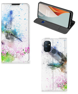 B2Ctelecom Hoesje OnePlus Nord N100 Wallet Book Case Vogel