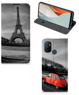 B2Ctelecom Hoesje OnePlus Nord N100 Wallet Case Eiffeltoren Parijs