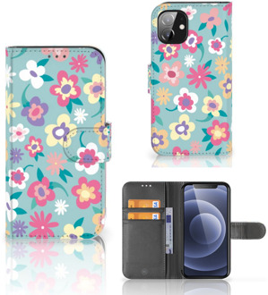 B2Ctelecom Hoesje ontwerpen Apple iPhone 12 Mini GSM Cover Flower Power