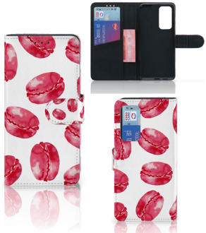 B2Ctelecom Hoesje ontwerpen Huawei P40 GSM Hoesje Pink Macarons