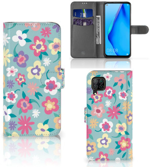 B2Ctelecom Hoesje ontwerpen Huawei P40 Lite GSM Cover Flower Power