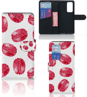 B2Ctelecom Hoesje ontwerpen Huawei P40 Pro GSM Hoesje Pink Macarons