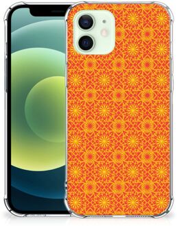 B2Ctelecom Hoesje ontwerpen iPhone 12 Mini Telefoon Hoesje met doorzichtige rand Batik Orange