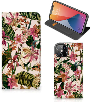 B2Ctelecom Hoesje ontwerpen iPhone 12 Pro Max Smart Cover Valentijn Cadeautje Vrouw Bloemen