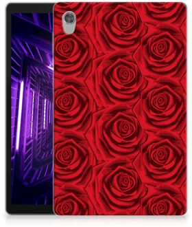 B2Ctelecom Hoesje ontwerpen Lenovo Tab M10 HD (2de generatie) Foto Cover Red Roses met doorzichte zijkanten