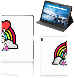 B2Ctelecom Hoesje Ontwerpen Lenovo Tablet M10 Cover met Standaard Unicorn Nobody