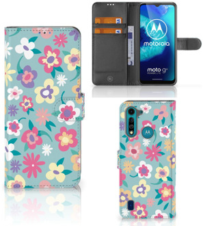 B2Ctelecom Hoesje ontwerpen Motorola G8 Power Lite GSM Cover Flower Power