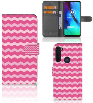 B2Ctelecom Hoesje ontwerpen Motorola Moto G Pro GSM Hoesje ontwerpen Waves Pink