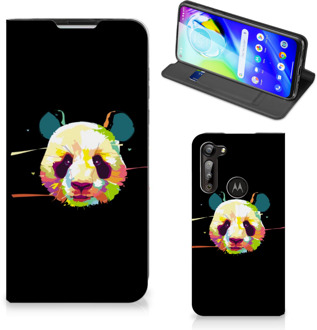 B2Ctelecom Hoesje ontwerpen Motorola Moto G8 Power Telefoontas Sinterklaas Cadeautje Panda Color