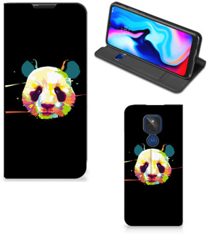 B2Ctelecom Hoesje ontwerpen Motorola Moto G9 Play Telefoontas Sinterklaas Cadeautje Panda Color