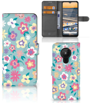 B2Ctelecom Hoesje ontwerpen Nokia 5.3 GSM Cover Flower Power