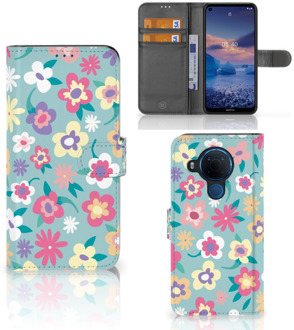 B2Ctelecom Hoesje ontwerpen Nokia 5.4 GSM Cover Flower Power