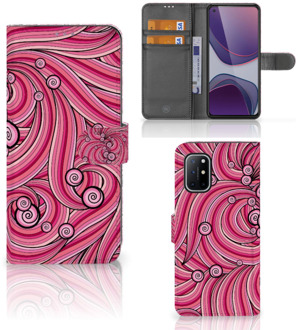 B2Ctelecom Hoesje ontwerpen OnePlus 8T GSM Hoesje Swirl Pink