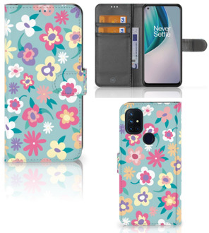 B2Ctelecom Hoesje ontwerpen OnePlus Nord N10 GSM Cover Flower Power