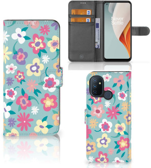 B2Ctelecom Hoesje ontwerpen OnePlus Nord N100 GSM Cover Flower Power