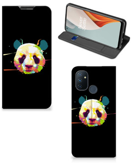 B2Ctelecom Hoesje ontwerpen OnePlus Nord N100 Telefoontas Sinterklaas Cadeautje Panda Color