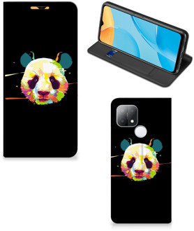 B2Ctelecom Hoesje ontwerpen OPPO A15 Telefoontas Sinterklaas Cadeautje Panda Color