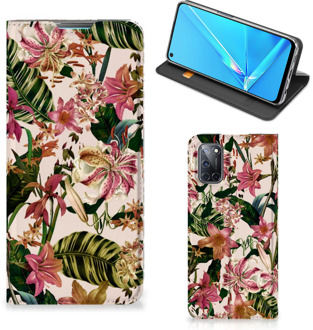 B2Ctelecom Hoesje ontwerpen OPPO A52 | A72 Smart Cover Valentijn Cadeautje Vrouw Bloemen