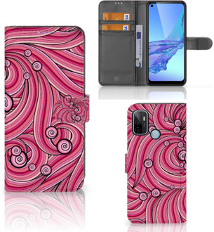 B2Ctelecom Hoesje ontwerpen OPPO A53 | OPPO A53s GSM Hoesje Swirl Pink