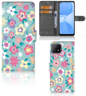 B2Ctelecom Hoesje ontwerpen OPPO A73 5G GSM Cover Flower Power