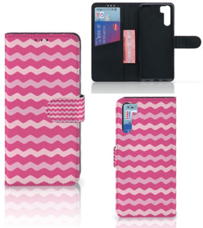 B2Ctelecom Hoesje ontwerpen OPPO A91 | Reno3 GSM Hoesje ontwerpen Waves Pink