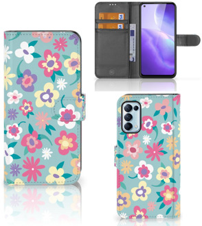 B2Ctelecom Hoesje ontwerpen OPPO Find X3 Lite GSM Cover Flower Power