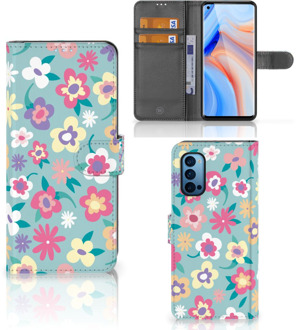 B2Ctelecom Hoesje ontwerpen OPPO Reno 4 Pro 5G GSM Cover Flower Power