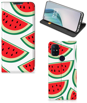 B2Ctelecom Hoesje ontwerpen Originele Cadeaus OnePlus Nord N10 5G Smartphone Cover Watermelons