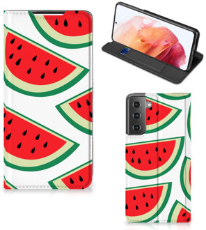 B2Ctelecom Hoesje ontwerpen Originele Cadeaus Samsung Galaxy S21 Smartphone Cover Watermelons