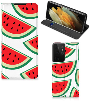 B2Ctelecom Hoesje ontwerpen Originele Cadeaus Samsung Galaxy S21 Ultra Smartphone Cover Watermelons