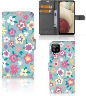 B2Ctelecom Hoesje ontwerpen Samsung Galaxy A12 GSM Cover Flower Power