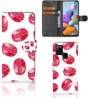 B2Ctelecom Hoesje ontwerpen Samsung Galaxy A21s GSM Hoesje Pink Macarons