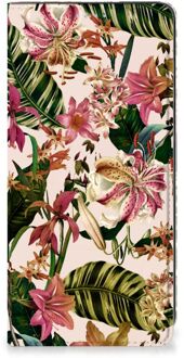 B2Ctelecom Hoesje ontwerpen Samsung Galaxy A21s Smart Cover Valentijn Cadeautje Vrouw Bloemen