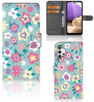 B2Ctelecom Hoesje ontwerpen Samsung Galaxy A32 4G GSM Cover Flower Power