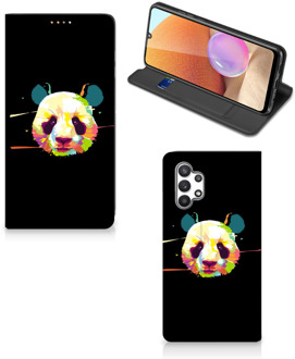 B2Ctelecom Hoesje ontwerpen Samsung Galaxy A32 4G Telefoontas Sinterklaas Cadeautje Panda Color