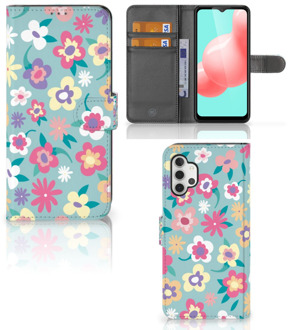 B2Ctelecom Hoesje ontwerpen Samsung Galaxy A32 5G GSM Cover Flower Power