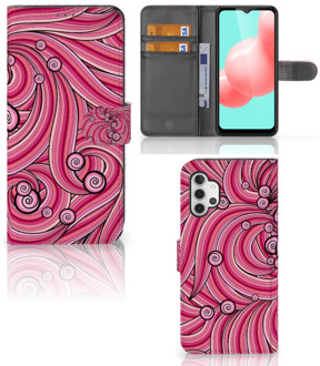 B2Ctelecom Hoesje ontwerpen Samsung Galaxy A32 5G GSM Hoesje Swirl Pink