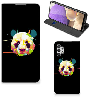 B2Ctelecom Hoesje ontwerpen Samsung Galaxy A32 5G Telefoontas Sinterklaas Cadeautje Panda Color