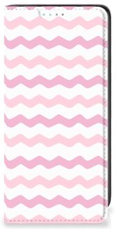 B2Ctelecom Hoesje ontwerpen Samsung Galaxy A41 Smart Cover Waves Roze