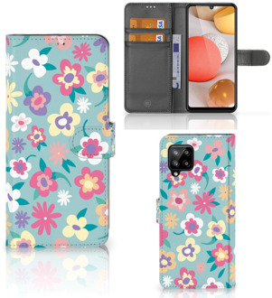 B2Ctelecom Hoesje ontwerpen Samsung Galaxy A42 5G GSM Cover Flower Power