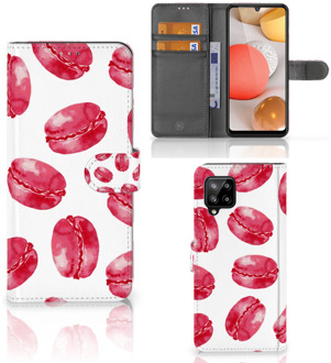 B2Ctelecom Hoesje ontwerpen Samsung Galaxy A42 5G GSM Hoesje Pink Macarons