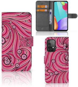 B2Ctelecom Hoesje ontwerpen Samsung Galaxy A52 GSM Hoesje Swirl Pink