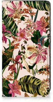 B2Ctelecom Hoesje ontwerpen Samsung Galaxy A52 Smart Cover Valentijn Cadeautje Vrouw Bloemen