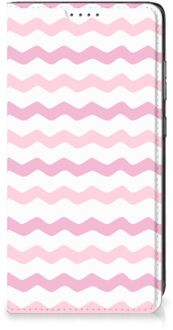 B2Ctelecom Hoesje ontwerpen Samsung Galaxy A52 Smart Cover Waves Roze