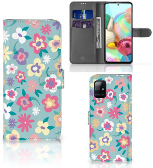 B2Ctelecom Hoesje ontwerpen Samsung Galaxy A71 GSM Cover Flower Power