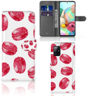 B2Ctelecom Hoesje ontwerpen Samsung Galaxy A71 GSM Hoesje Pink Macarons